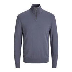 JACK & JONES Pulover JJEEmil bazaltno siva