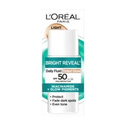 LOREAL Paris Tonirani anti-UV fluid protiv tamnih fleka Bright Reveal, Light, 30 ml