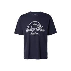 JACK & JONES Majica JJEDenver marine/bela