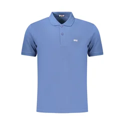 Modra moška polo majica s kratkimi rokavi