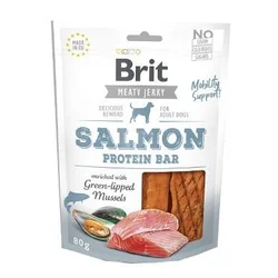 Brit Beljakovinska ploščica Jerky Salmon 80g