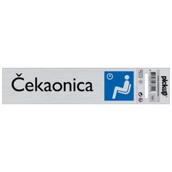Samolepljiva pločica - čekaonica -165x44mm
