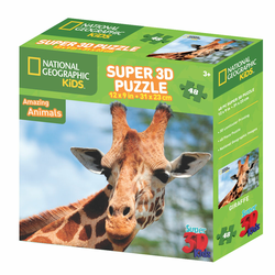 Sestavljanka - puzzle 3D žirafa 31 x 23cm  48kos