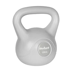 REBEL ACTIVE Bitumenski kettlebell girja teg sivi 22kg RBA-2322G-22