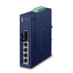 PLANET ISW-511TS15 network switch Unmanaged L2 Fast Ethernet (10/100) Blue