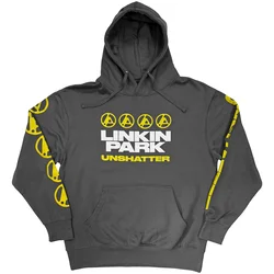 Linkin Park Unshatter (Back Print & Sleeve Print) Charcoal Grey L Kapuco
