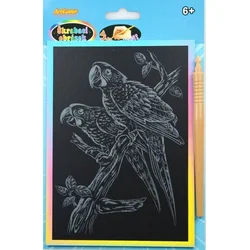 Artlover Mavrična slika za praskanje - Papige
