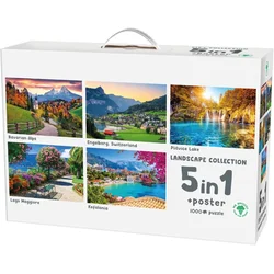 Mr. Broccoli - Puzzle 5 proti 1 – pokrajina - 1 000 kosov
