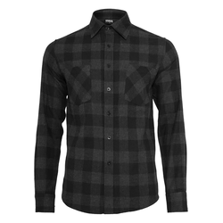 Plaid flannel shirt blk/cha