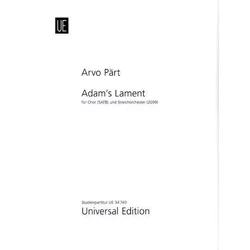 PART:ADAMS LAMENT SATB SCORE