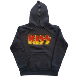 Kiss Classic Logo Charcoal Grey L Kapuco
