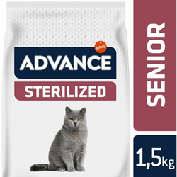 ADVANCE Suva hrana za mačke piletina i ječam Cat Sterilized Senior 1500g
