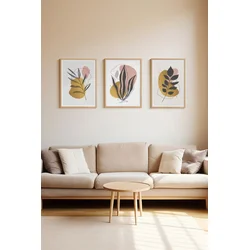 Wallity slika 3Dartsoho92, 3 dijela, 33 x 48 cm