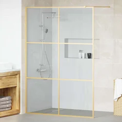 Zid za walk-in tuš Zlatno 140 x 195 cm Staklo otporno na udarce