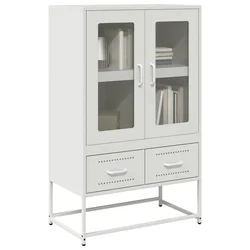 Visoka komoda bijela 68x39x111,5 cm od čelika