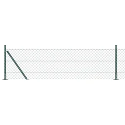 Ograde od lanca s betonskom podlogom 10 x 0,6 m Zelena Mreža