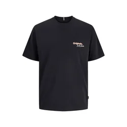 JACK & JONES Majica pastelno roza / črna / bela