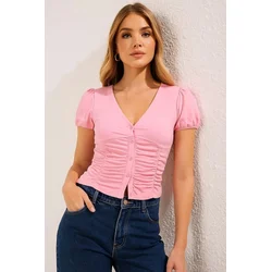 Trendyol Milla Ženska bluza, Roze