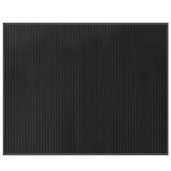 Vidaxl Preproga pravokotna siva 80x100 cm bambus