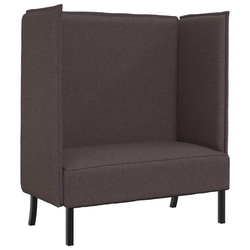 Sofa s visokim naslonom 101cm Tamno smeđa tkanina