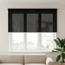 Vanjska roleta 90% blokada UV zraka Crna 200 x 140 cm HDPE