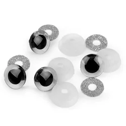 Bleščeče oči z varovalom O20 mm - srebrne (20 kompletov)