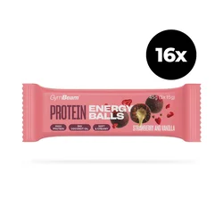 GymBeam Protein energy balls 16 x 45 g jagoda - vanilija