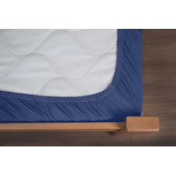Manjatex Čaršaf sa lastišem, Za dušek od 20cm, 100x200cm, Teget