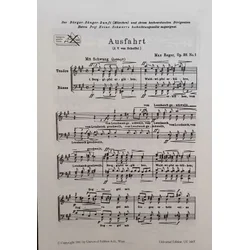 REGER:AUSFAHRT OP.38/1 TTBB