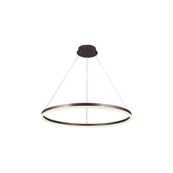 Brilagi - LED Zatemnitveni lestenec na vrvici CIRCLE LED/55W/230V 3000-6500K rjava + Daljinski upravljalnik