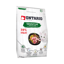 ONTARIO HRANA ZA MAČKE, SENSITIVE/DERMA, 6,5KG