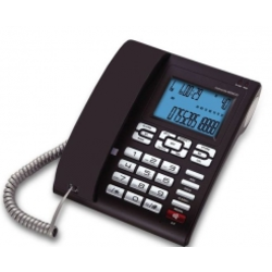 CONCORDE vrvični telefon 6025CID, črn