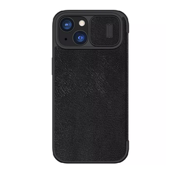 Maska na preklop Nillkin Qin Pro za iPhone 15 Plus, Crna