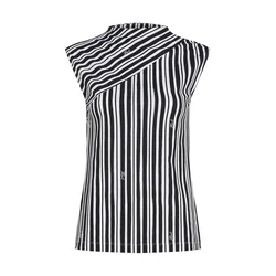 Karl Lagerfeld Bluza črna/bela