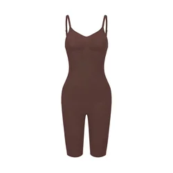 cfab Oblikovanje postave Bodysuit Sculpting Shapewear mit Shorts rjava