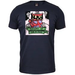 011Shop Muška majica kratkih rukava, Poklonu se u zube ne gleda, Teget