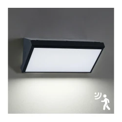 Brilagi - LED spoljašnje zidno svetlo sa senzorom TRIANGLE LED/20W/230V crno