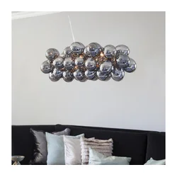 ByRydens 4200880-4505 - Luster na sajli GROSS BAR 8xG9/5W/230V zadimljeno/crna