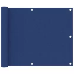 Balkonski zastor plavi 75 x 400 cm od tkanine Oxford
