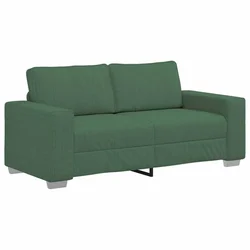 Vidaxl Dvosed temno zelen 180x77x82 cm žametno blago