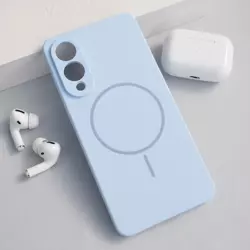 Maska Mag Case PureTone za Samsung S25 Edge svetlo plava