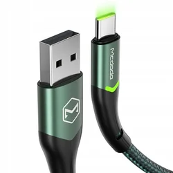 Mcdodo MCDODO USB-C HITRI POLNILNI KABEL ZA SAMSUNG USB POLNILEC TIPA C LED 1M