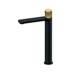 Rosan S.2 BLACK - GOLD Baterija za lavabo L - hladna voda
