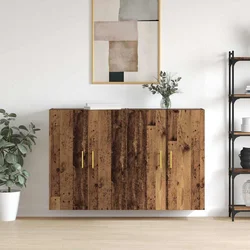 Ormar za montažu na zid 2 pcs Staro drvo 69,5 x 34 x 90 cm