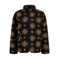 Jack & Jones Junior Prehodna jakna  bež / rjava / črna