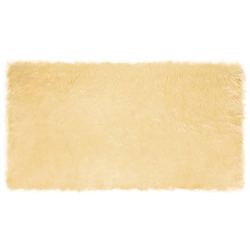 Tepih od umjetne ovčje kože TAFALLA Krem 60 x 110 cm Poliester