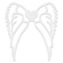Angelska krila MDF 10 kosov Beli makrame DIY okraski Darila Ročna dela