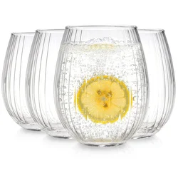 Artemis Trakovi za kozarce, črte za vodo, komplet pijač, komplet kozarcev 400 ml
