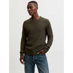 JACK & JONES Pulover JJPANNEL oliva