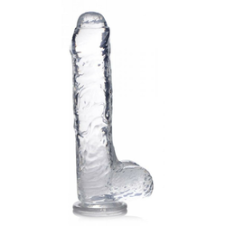 Prozoren dildo Jock C-Thru, 25 cm